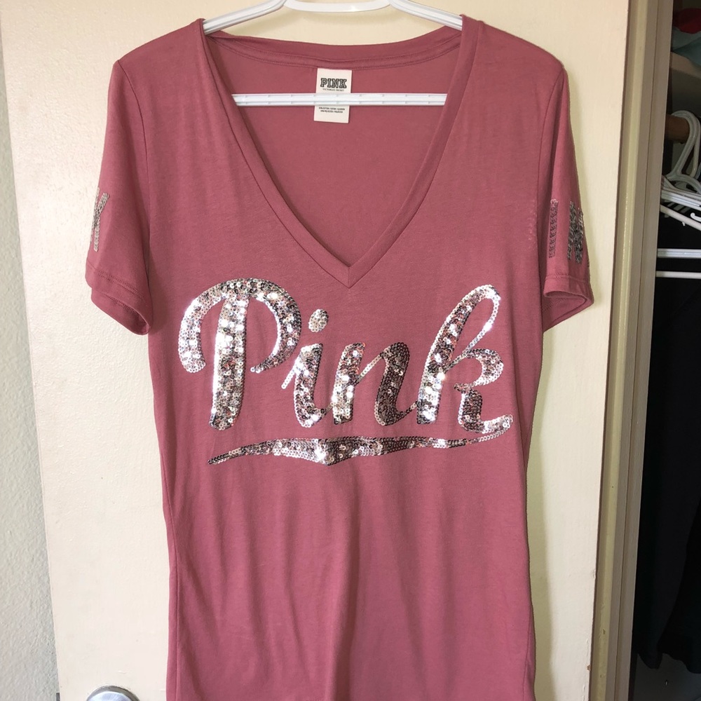 PINK V-Neck Tee
